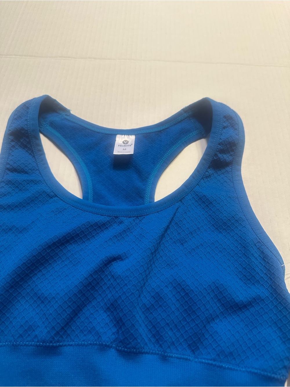 Velocity Seamless Racerback Sports Bra - Royal Blue - Picture 2 of 6